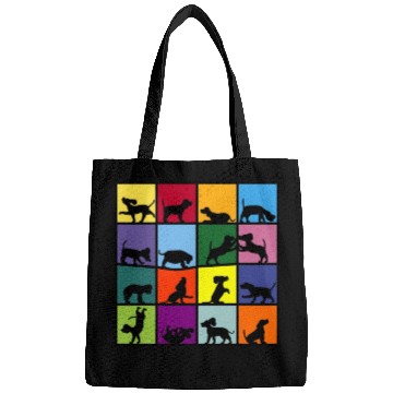 Discover dog cube beagle Bags