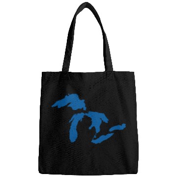 Discover The Great Lakes Design Michigan SIlhouette Vector Bags
