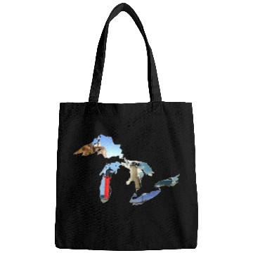 Discover Michigan Great Lakes Lighthouses Bags