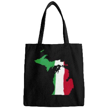 Discover Michigan Italian Italy Flag Pride Bags
