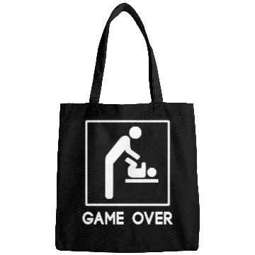 Discover Game Over New Baby for Parent Dad Bags