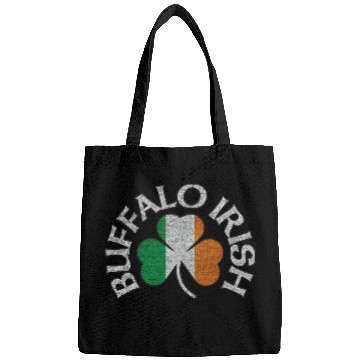 Discover Buffalo Irish Shamrock Flag Clothing Bags