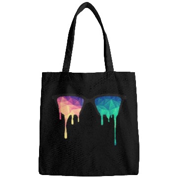 Discover Abstract Psychedelic Nerd Glasses with Color Drops Bags