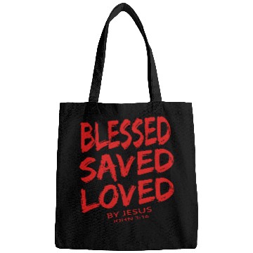 Discover BLESSED SAVED LOVED Bags