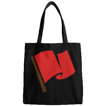 Discover Waving Red Flag Bags