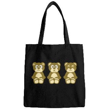 Discover Three wise monkeys teddy bears Bags