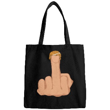 Discover Funny Trump Middle Finger Bags
