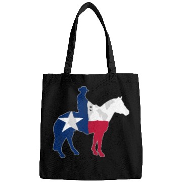 Discover Texas Cowboy Flag Bags