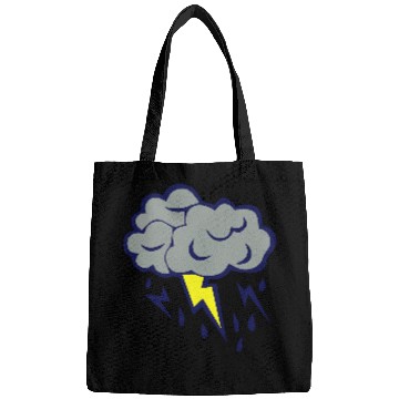 Discover lightning cloud rain storm 606 Bags