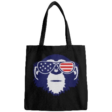 Discover monkey bezel color american flag sun Bags