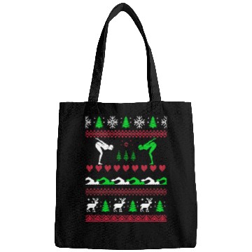 Discover Swimmer Chirstmas Sweater Bags