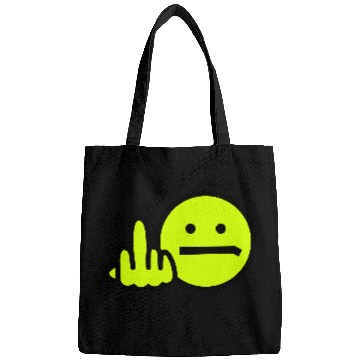 Discover Angry Smiley technical remix Bags