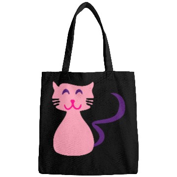 Discover ♥ټCute Giggly Pink Kitty Cat-Meow Meowټ♥ Bags