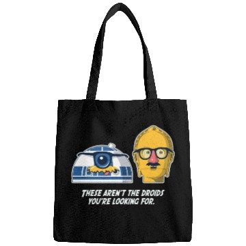 Discover Funny Star Wars droids comic Bags
