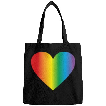 Discover Lgbt rainbow heart, gay heart Bags