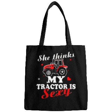 Discover Tractor - she thinks my tractor is sexy Bags