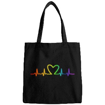 Discover LGBT Pride Rainbow Heartbeat Bags