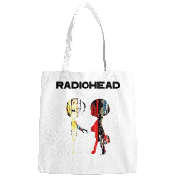 Discover Shake hands in Black Radiohead Bags