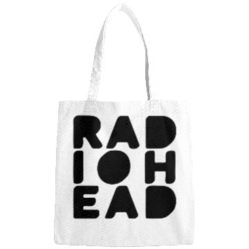 Discover Simple Bold Text Radiohead Bags
