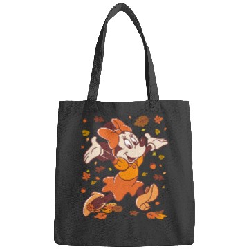 Discover Disney Minnie Mouse Strolling Through Autumn Leaves Fall Bags