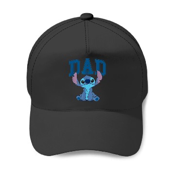 Discover Disney Lilo Stitch Dad Cool Stitch Collegiate Logo Baseball Caps
