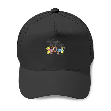 Discover Disney Winnie The Pooh  Bright Group Poster Baseball Caps
