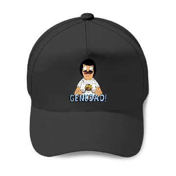 Discover Bobs Burgers Gene Dad Portrait Baseball Caps