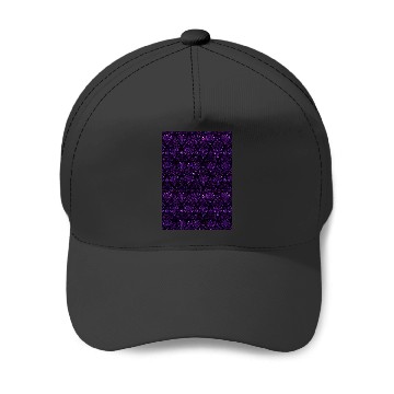 Discover Disney Haunted Mansion purple glitter pattern Graphic Baseball Caps