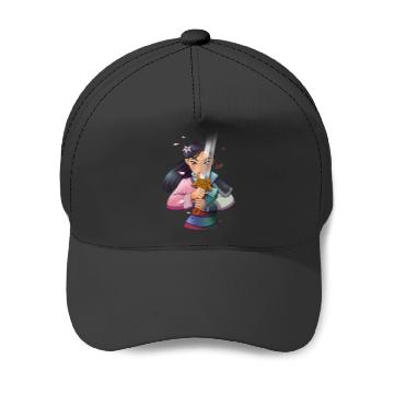 Discover Disney Mulan Anime Half Girl Half Warrior Graphic Baseball Caps