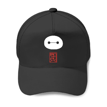 Discover Disney Big Hero 6 Baymax Face Kanji Poster Baseball Caps