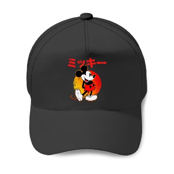 Discover Disney Mickey Mouse Katakana Baseball Caps