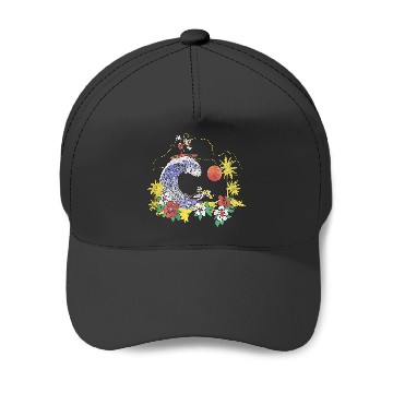 Discover Disney Mickey Friends Mickey Mouse Surfing Outline Baseball Caps