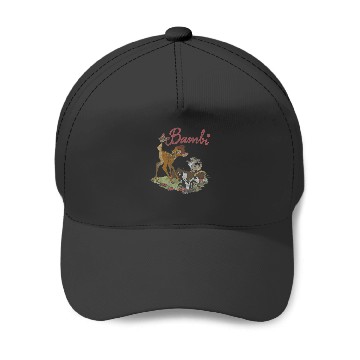 Discover Disney Bambi Group Shot Logo Baseball Caps