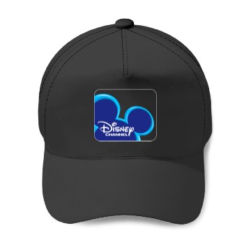 Discover Disney Channel  Mickey Mouse Blue Retro 2000s Logo Baseball Caps