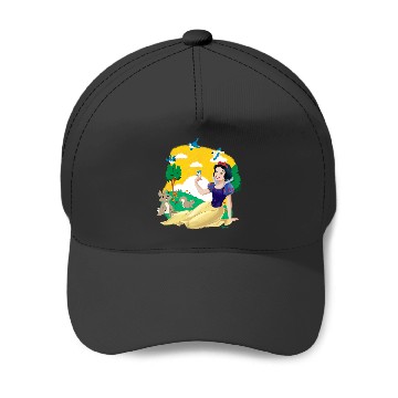Discover Disney Princess - Snow White Forest Scene Bunnies Birds Baseball Caps