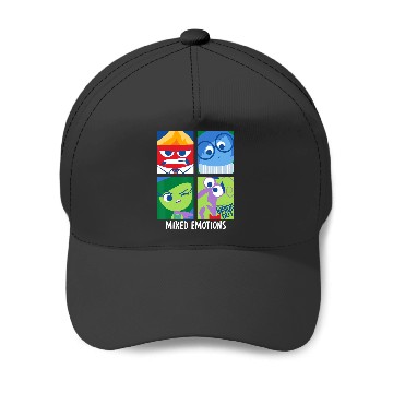 Discover Disney Pixar Inside Out Mixed Emotions Face Panels Baseball Caps