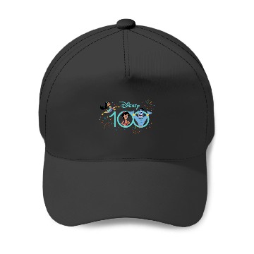 Discover Disney 100 Anniversary Aladdin Jasmine Genie D100 Baseball Caps
