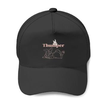 Discover Disney Bambi Thumper Peach Outline Baseball Caps