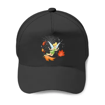 Discover Disney Peter Pan Tinker Bell Fall Spider Web Leaf Baseball Caps