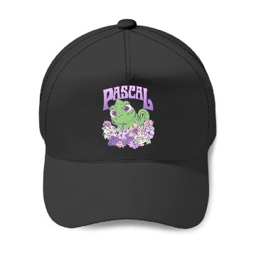 Discover Disney Tangled Cute Pascal Floral Pastel Big Chest Portrait Baseball Caps