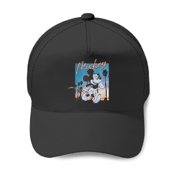 Discover Disney Mickey And Friends Walking On The Sunset Poster Baseball Caps