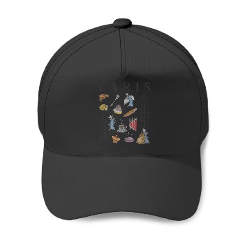 Discover Disney Pixar Ratatouille Paris Food Places Collage Baseball Caps