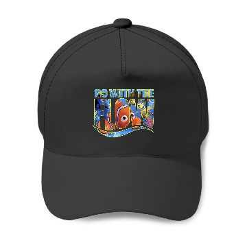 Discover Disneyss Pixars Finding Nemo Go With The Flow Logo Filled Baseball Caps
