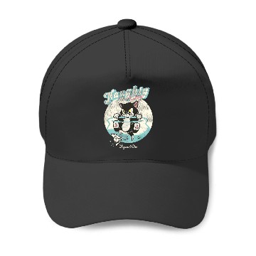 Discover Disney Pinocchio Naughty Kitty Figaro & Cleo Retro Big Logo Baseball Caps