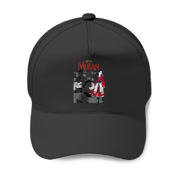 Discover Disney Mulan Live Action Comic Panels Baseball Caps