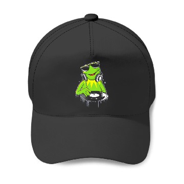 Discover Disney The Muppets Kermit  DJ Distressed Logo Baseball Caps