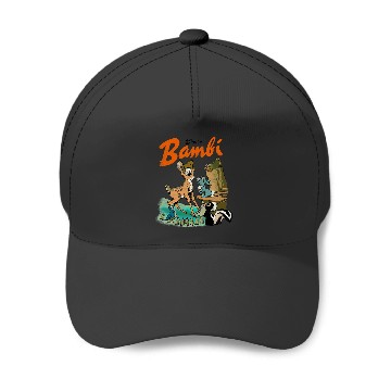 Discover Disney Bambi  Group Poster Baseball Caps