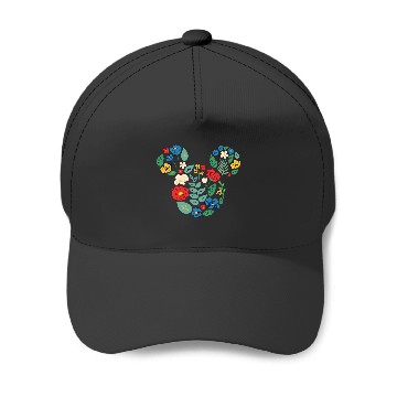 Discover Disney Mickey Mouse Head Shape Icon Flowers Garden Spring Baseball Caps