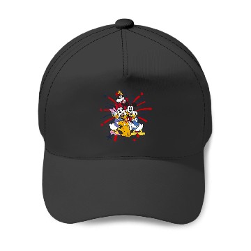 Discover Disney Mickey Classic 4th Of July Fireworks Group Hug Baseball Caps