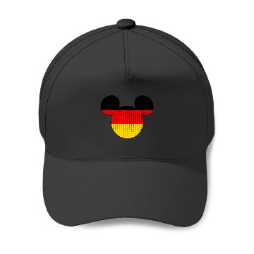Discover Disney Mickey Mouse Logo Germany Flag Fill Baseball Caps